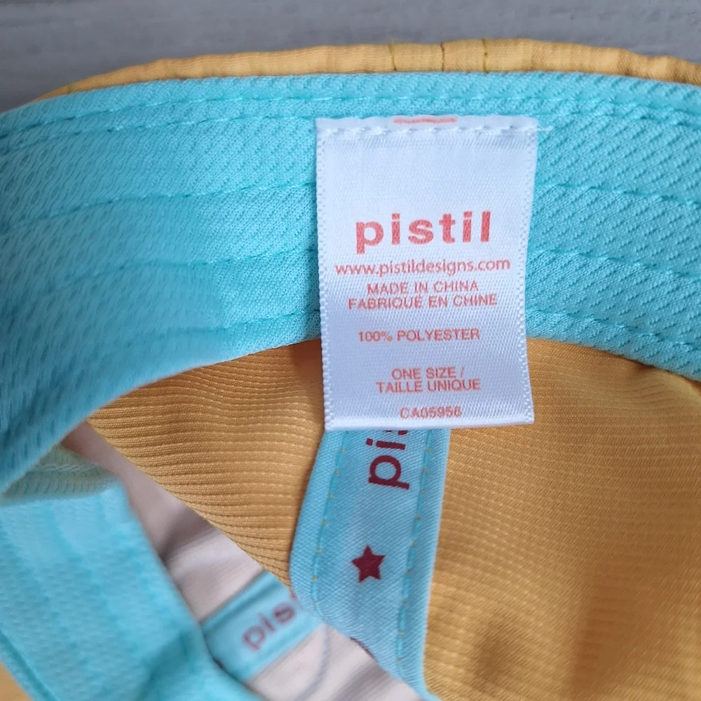 Brenna Lightweight Pistil Hat In Yellow/Sunset With Adjustable Back -  NWT